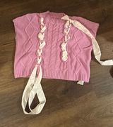 Boutique Short Sleeve Sweater Pink Photo 0