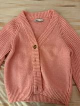 ZARA Pink Oversized Button Up Sweater Photo 0