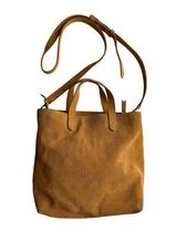 Madewell Zip-Top Transport Crossbody: Corduroy Suede Edition in Boutique Gold Photo 0