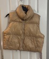 Boutique Puffer Vest Tan Size M Photo 0