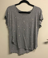 Happening in the present Pearl Beaded T-Shirt Photo 0