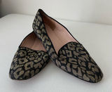 J. Crew women’s metallic leopard smoking slippers‎ loafers shoes size 10 Photo 0