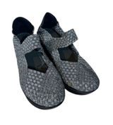 St. John’s Bay Metallic Gray Silver Woven Top Strap Shoes Women Sz 10 Photo 0