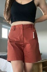 Lands End Burnt Orange Mid Rise Shorts Photo 0