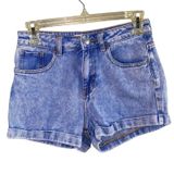 PacSun Mom Shorts 24 High Rise Denim Cuffed Blue Jean Shorts Photo 0