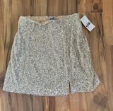 Sequin Mini Skirt Gold Size S - NWT Photo 0