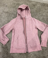 Lululemon Full Zip Scuba Hoodie - Pink Light Cotton Fleece Photo 0