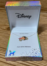 Disney Necklace Vampire MICKEY Mouse Witch MINNIE 16" Halloween Silver Plated Photo 0