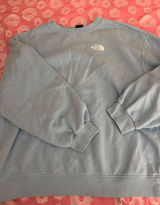 The North Face Light Blue Crewneck Sweater Photo 0