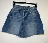 We The Free Boomerang High Rise Bermuda Denim Shorts Women’s Size 24 Blue Photo 0