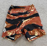 Darc Sport Wolves Womens Shorts 64 of 500 Tiger Camo Orange XS Bodybuilding Gym Photo 0