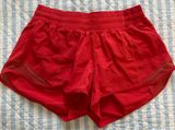 Carnation Red Lululemon Hotty Hot Shorts 2.5" Photo 0