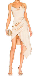 Elliatt Gold Jacinda High Low Dress Size M Photo 0