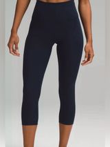 Lululemon True Navy High Rise 21” Wunder Under Crop Leggings Sz 14 Photo 0