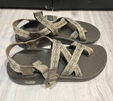 Chaco Strapped Sandals in Brown and Tan Pattern Photo 0