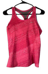 Nike Dri-Fit Pink Speckled Athletic Workout Running Casual Tank Top Women Sz M Photo 0
