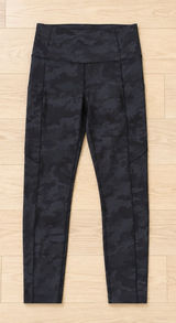 Lululemon Fast and Free High-Rise Pocket Leggings Camo Sz 6 Photo 0