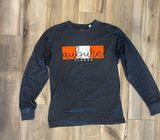 Pressbox University of Auburn Tigers War Eagle navy blue orange and white long sleeve t s Photo 0