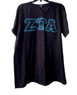 Zeta Tau Alpha Sorority University Greek Life Bella Canvas Women's V-Neck Tee Photo 0