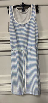 Rosa Clothing Sleeveless Waist Drawstring Striped Dress Small Photo 0