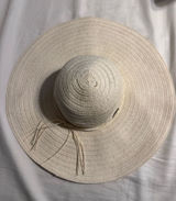 Panama Jack Cream Straw Sun Hat Wide Brim Floppy Summer Beach Resort Photo 0