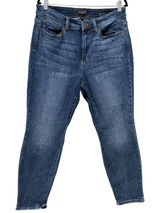 Judy Blue‎ Boyfriend Fit High Rise Jeans Womens Size 16W Blue Distressed Stretch Photo 0