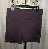 Ross Purple XL Velocity Women’s Athletic Biker Shorts Photo 0
