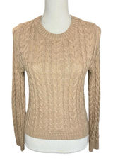 American Eagle outfitters tan Cable Knit Sweater preppy heritage academia Photo 0
