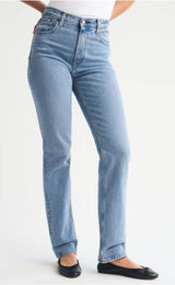 Abercrombie & Fitch Ultra High Rise 90s Straight Jean in Medium Blue Size 4 Photo 0