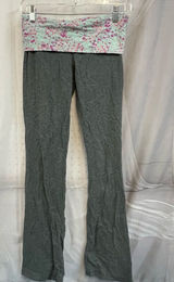 Y2K Flare Foldover Waist Thick Waistband Mossimo Supply Gray Yoga Pants XS Photo 0