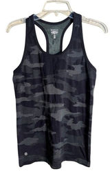 Athleta Speedlight Camo Racerback Tank Black Grey Women's Size Small Photo 0