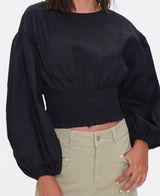 BRAND NEW* Black Smocked Top Photo 0