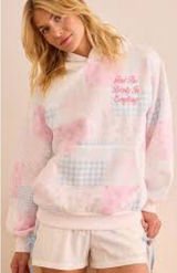 Altar’d State Find The Beauty In Everything Patchwork Pastel Hoodie Photo 0
