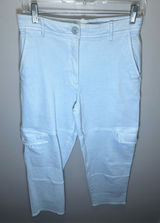 Aritzia Wilfred Free Baby Blue Modern Cargo Straight Leg Pants‎ Size 4 Photo 0