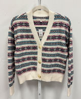 NWT LOFT Fair Isle V-Neck Cardigan Sweater Women's XS Multi Knit Button Front‎ Photo 0