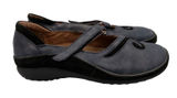 Naot Matai Women Navy Blue Leather Suede Swirl Mary Jane Comfort Shoes 38 7-7.5 Photo 0