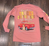 Simply Southern pink graphic longsleeve T-shirt size small country Photo 0