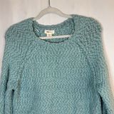 Yes Lola Sweater Womens Size M Blue Green Chunky Knit Crewneck Pullover Photo 0