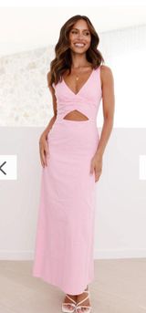 Billy J Pink Midi Dress Size 4 Photo 0