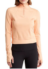 NEW WOMENS Yogalicious Peach Long Sleeve Sweatshirt S Photo 0