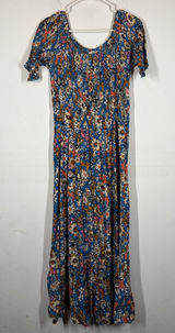 Natural Life Smocked Floral Maxi Dress Size L/XL Photo 0