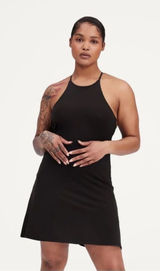 Girlfriend Collective Black Naomi Workout Dress Size Medium NEW Photo 0