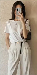 Black Trendy Knotted Skinny Thin Belt For Women Classic Solid Color Faux Leather Photo 0
