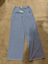 NWT As Revival Striped Wide-Leg lounge Pants - Blue & White size XS Photo 0