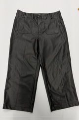 A New Day Women Black Faux Leather Wide Leg Pants Size 16 NWT 018104218 Photo 0