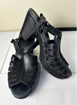 Dansko Sandal Women 40 9.5 Leather Strappy Block Heel Comfort‎ Gorpcore Photo 0