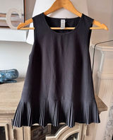 Spanx Pleated Hem Tank Top Women Black‎ XS (T1) Photo 0