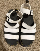Dr. Martens Blaire White Leather Strappy Gladiator Sandals Womens 8 AW004 Photo 0