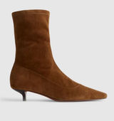 Madewell The Ciel Glove Ankle Boot in Warm Chestnut Brown Size 6.5 Photo 0