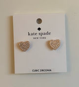 Kate Spade Rose Gold Heart Earrings Photo 0